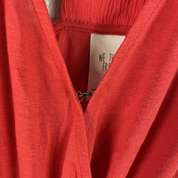 We the Free Womens XS Red Ibiza Tank Embellished Metal Coin Beads - Picture 3 of 9